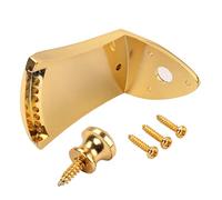 Parliky String Mandolin Tailpiece Accessory Golden Triangle Metal Replacement Part for Mandolin Repair Upgrade Tone Volume Sustain
