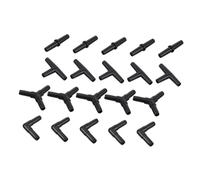 Parliky Sturdy Plastic Fish Tank Airline Connectors 20pcs Aquarium Air Pump Adapters Oxygen Hose Joints Aquarium Accessories