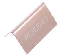 Parliky Thickened Stainless Steel Reserved Table Tent Sign Rose Gold Wedding Seats Sign Easy to Place and Move for Restaurants Dinner Parties Banquets Events