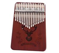 Parliky Thumb Piano Keys Solid Wood Finger Piano African Instrument Portable Musical Instrument for Beginner Classroom Music Teaching Practice at Home Travel