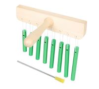 Parliky Tone Percussion Wind Chime Instrument Solid Aluminum Tubes Music Teaching Aids for Boy Girl for Early Learning and Group Activities Green Color