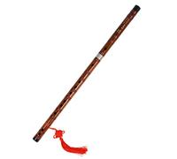 Parliky Traditional Bamboo Flute Dizi Bitter Bamboo Wood Chinese Instrument for Beginners Practice and Grading Performance with Vintage Red-brown Finish
