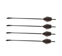 Parliky Traditional Pot Throwing Arrows 4pcs Set Rubber Tips 42cm Wooden Tossing Game Arrows for Outdoor Family Festivals and Garden Fun
