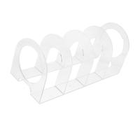 Parliky Transparent Multifunction Document Holder Book Stand Organizer Space-saving Vertical File Rack for Office School Desk Storage and Display