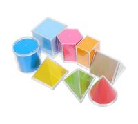 Parliky Transparent Plastic Geometric Solids Foldable Surface Area Models for Learning Tools Home Education Resources Multipurpose Math Geometry Shapes Manipulatives