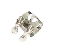 Parliky Treble B♭ Clarinet Nickel-plated Ligature Clip Double Screws Silver Ligature for Clarinet Mouthpiece Compatible High-pitched