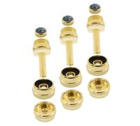 Parliky Trumpet Accessories 12pc Piston Button Buckles Metal High Durability Easy to Install Musician's Essential