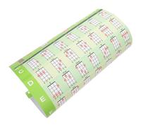 Parliky Ukulele Chord Chart Sticker for Beginners with Green Pvc Material and Strong Glue, Music Theory Learning Tool Suitable for Students and Teachers, Ukulele Learning Accessory