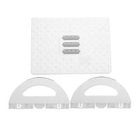 Parliky Under Desk Footstool with Massage Surface, Small Ergonomic Foot Rest for Office Chair, White Rocking Footrest for Leg Exercise and Comfortable Desk Use