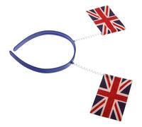 Parliky Union Jack Hair Accessory British Flag 3D Spring Cloth Headband for Themed Events and Celebrations Women