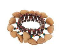 Parliky Unique Nutshell Tambourine Wrist Bell for Boys and Girls African Percussion Instrument Handmade Dance Wrist Bangle