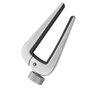 Parliky Universal Adjustable Metal Guitar Capo for 6/12-String Acoustic Classical Electric Bass Mandolin with Wide Clamp Silver, Acoustic Guitar Accessories for String Tension Control