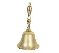 Parliky Vintage Large Hand Call Bell Super Loud Solid Dinner Bell for Restaurant Service Wedding Christmas Events with Classic Retro Design