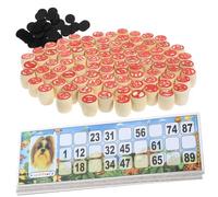 Parliky Vintage Russian Lotto Board Game Set with Bingo Chess and Tickets Family Party Game for Adults and Lightweight Material for Birthdays and Social Gatherings
