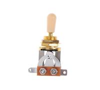 Parliky Way Toggle for Electric Guitar Yellow Cap Gold Head Guitar Toggle Switch for Pickup Selector