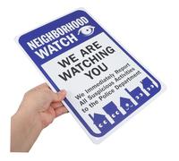 Parliky We Are Watching You Security Sign Weatherproof Warning Poster for Fence Gate Surveillance Notice
