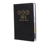Parliky Weekly Organizer Notebook Compact Portable Planner with Monthly Tabs for Work Scheduling Note Taking Do Lists Black for Professionals and Gift Giving