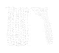 Parliky White Artificial Flower Backdrop Curtain for Weddings and Parties, Large Coverage Floral Garland Drape with Easy Installation, Romantic and Elegant Cloth Decoration for Stage