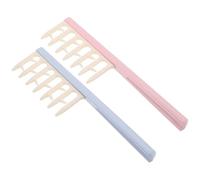 Parliky Wide Tooth Hair Combs 2pcs Plastic Women Salon Comb for Thick Curly Hair Gentle Detangling Root Lifting Home Use
