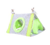 Parliky Winter Warm Hamster Nest Bed for Small Pets Cozy Triangle Sleeping Cave for Hamsters Guinea Pigs Rabbits Chinchillas and Squirrels Pet Hideaway for Cold Seasons