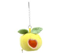 Parliky Winter Warm Hanging Hamster Bed House Breathable Cartoon Fruit Shape Pet Hammock with Removable Washable Mat Windproof Cozy Animal Shelter for Hamsters Rabbits Chinchillas Small