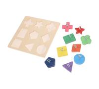 Parliky Wood Block Parrot Toy Colorful Educational Interactive Bird Toy for Parrot Playing in Home Training Random Color