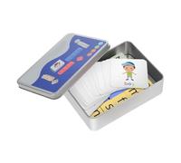 Parliky Wooden Alphabet Word Race Cube Game with Flash Cards Interactive Spelling and Letter Matching for Educational Literacy Activity for Home and School Learning