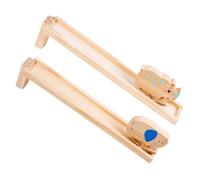 Parliky Wooden Animal Inertia for Educational Plaything Wear-resistant Early Development Activity Realistic Cartoon Design for Year Old