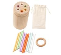 Parliky Wooden Balancing Sticks for Natural Material Sensory Montessori Educational Game for Fine Motor Skills Concentration and Spatial Awareness Development