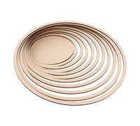Parliky Wooden Concentric Ceramic Pottery Tools Set with Round Cutters for Precise Mud Plate Forming and DIY Clay Modeling Stable Geometric Rail Guide for Pottery Schools and Studios