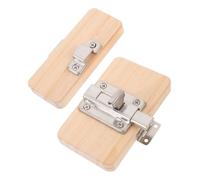 Parliky Wooden Door Latch for Busy Board DIY Sensory Educational Activity Wall Panel Montessori Lock Key Enhances Fine Motor Skills and Hand-eye Coordination