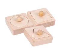 Parliky Wooden Geometrical Shape Matching for Educational Cognitive Blocks Montessori Building Blocks for Boys Early Learning and Logical Thinking Development