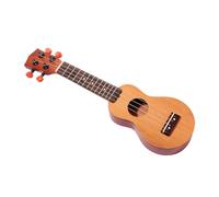 Parliky Wooden Hawaiian Soprano Ukulele with 4 Strings and Traditional Shape, Full-bodied Sound Mini Pocket Ukulele for Boys and Girls Introduction to Music and Travel