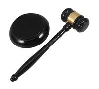 Parliky Wooden Judge Gavel with Sound Block for Lawyers and Auctioneers Wood Construction Roleplaying Tool for Decorative Courtroom Hammer with Base Versatile Use for Official and Family