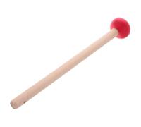 Parliky Wooden Mallet Sturdy and Easy to Store with Rubber Tip for Gong with Comfortable Wood Handle Traditional Chinese Design Percussion Mallet for Musicians on The Go and Musical