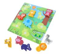 Parliky Wooden Peg Preschool Puzzle for Multicultural Educational with Smooth Surface Enhancing Cognitive Skills Hand-eye Coordination Fine Motor Development