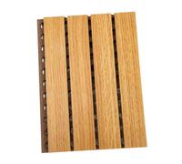 Parliky Wooden Perforated Sound-absorbing Board Deep Wood Acoustic Panel for Home Theater Studio Vocal Booths Moderate Soundproofing and Reverberation Control