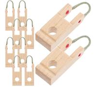 Parliky Wooden Piano Hammer Butt Replacement Part with Rope for Easy Installation and Versatile Application Khaki Piano Keyboard Accessory Suitable for Amateur Pianists