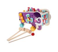 Parliky Wooden Pounding for Early Education Hammering Game with Color Cognition Motor Skill Development Puzzle for Years Interactive Plaything