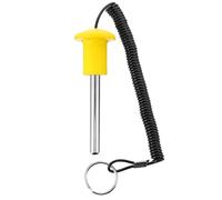 Parliky Yellow Magnetic Latch Pull Pin Bolt for Fitness Equipment Accessories, Carbon Steel and Plastic Material and Stability, Suitable for Gym Weight Stack and Strength Training