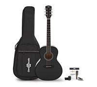 Parlour Acoustic Guitar & Accessory Pack by Gear4music Black