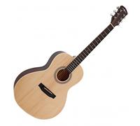 Parlour Acoustic Guitar by Gear4music Natural