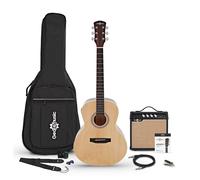 Parlour Electro Acoustic Guitar Natural 15W Acoustic Amp & Accessory Pack