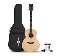Parlour Left Handed Acoustic Guitar & Accessory Pack by Gear4music Natural