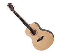 Parlour Left Handed Acoustic Guitar by Gear4music Natural