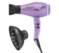 Parlux Alyon Special Edition Pack with MagicSense Diffuser, Professional Hair Dryer with Negative Ions, Powerful and Light.Made in Italy. Colour: Matte Purple.