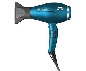 Parlux Digitalyon Blue. Professional Digital Hair Dryer with Negative Ions. Very Light and Powerful. Made in Italy. Color Blue