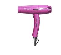 Parlux Elysium Mini Hair Dryer. Memory Function Styling with 3 Speed & 3 Heat Settings. Lightweight & Compact Ionic Professional Hairdryer for Home & Salon Use. with 3 Styling Nozzles (Fuscia)