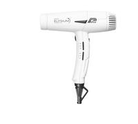 Parlux Elysium Mini Hair Dryer. Memory Function Styling with 3 Speed & 3 Heat Settings. Lightweight & Compact Ionic Professional Hairdryer for Home & Salon Use. with 3 Styling Nozzles (White)