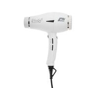 Parlux Ethos Hair Dryer. Lightweight & Fast Drying Ionic Professional Hairdryer with 3 Speed & 3 Temperature Settings. 2300W Digital Motor Dryer with Straightening Concentrator Nozzle. (White)